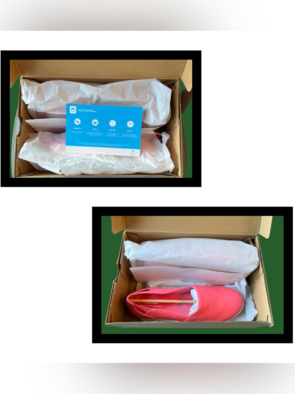 Clarks Cloudsteppers Women’s Breeze Slip-on in Bright Coral - Picture 8 of 10